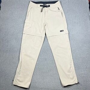 REI Pantalon Cargo Convertible Femme 16 Sahara Zip Off Nylon